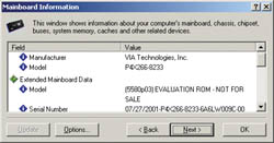 �� ���������� � ��� �� ��������� SiSoft Sandra 2001.